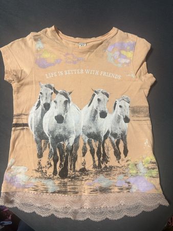 Shirt Top Pferde Grösse 122
