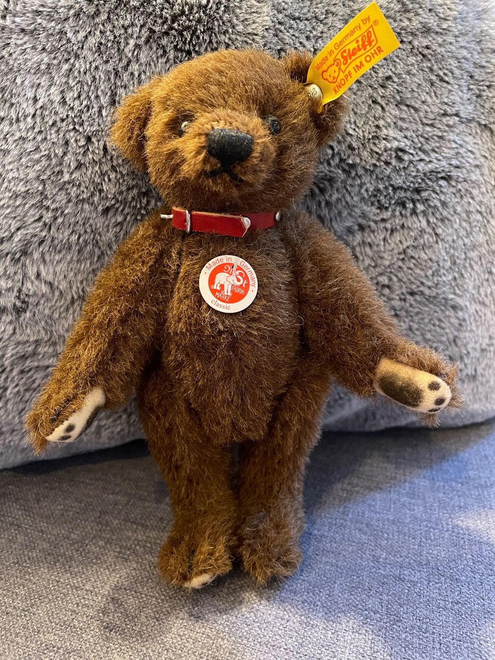 Steiff Giocattoli: Steiff Teddy braun / Weihnachten – Nuovo (secondo la descrizione) da Küsnacht ZH venduto da Ulla-ZH 1