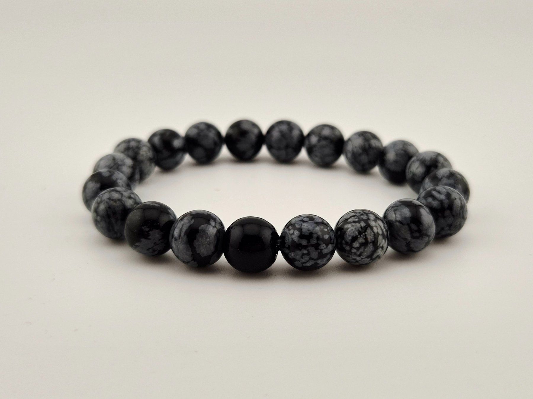 Bracelets: Obsidian-Armband Snowflakes-Obsidian Heilsteine/Natursteine – Neuf avec emballage d'origine à Thalwil par seasons