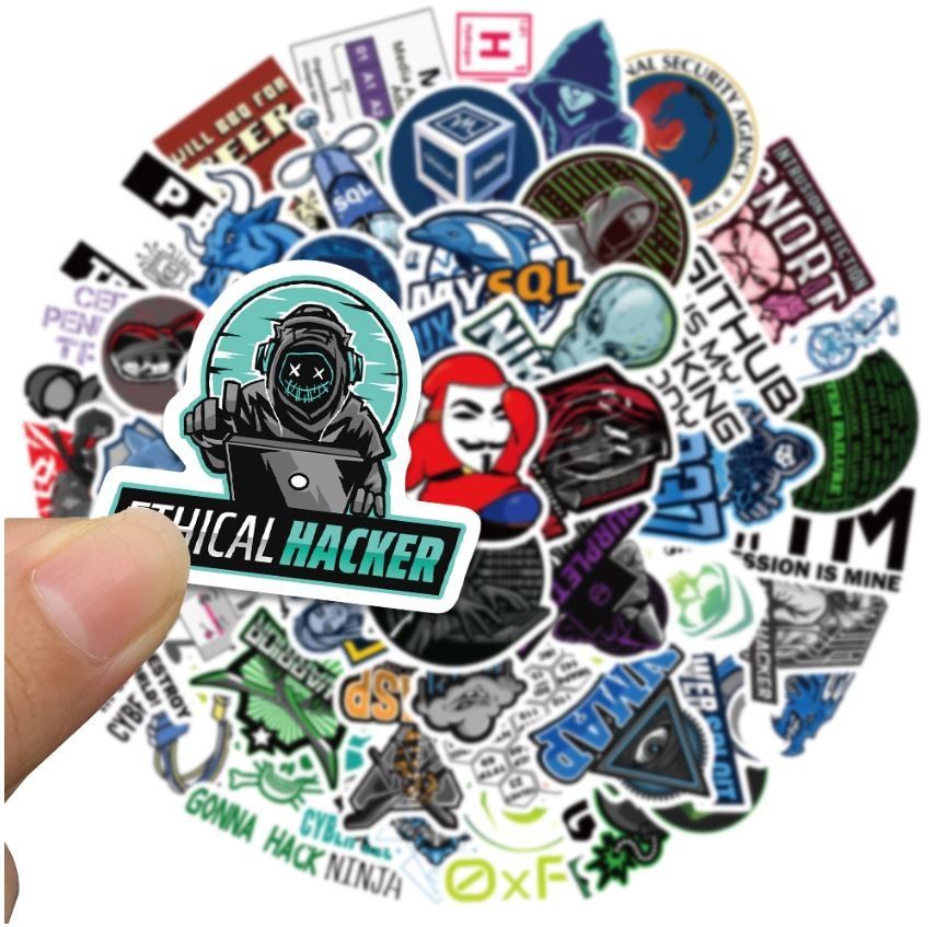 Sticker: hacken hacker Computer Laptop DDOS Windows 50 tlg Stickerset – Nuovo e nell'imballaggio originale da Dättlikon venduto da easythings 3