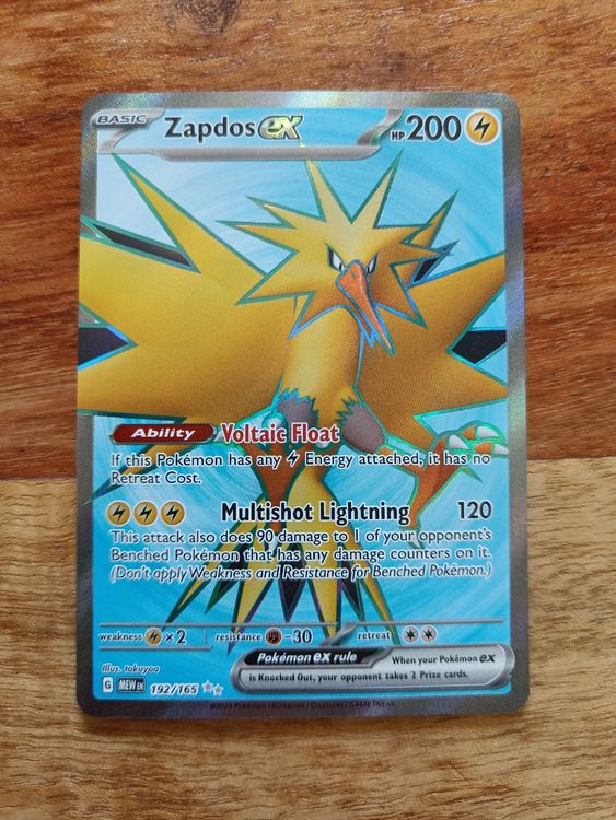 POKEMON 151 - Pokémon - Graded Card Zapdos EX Full Art - 192/165