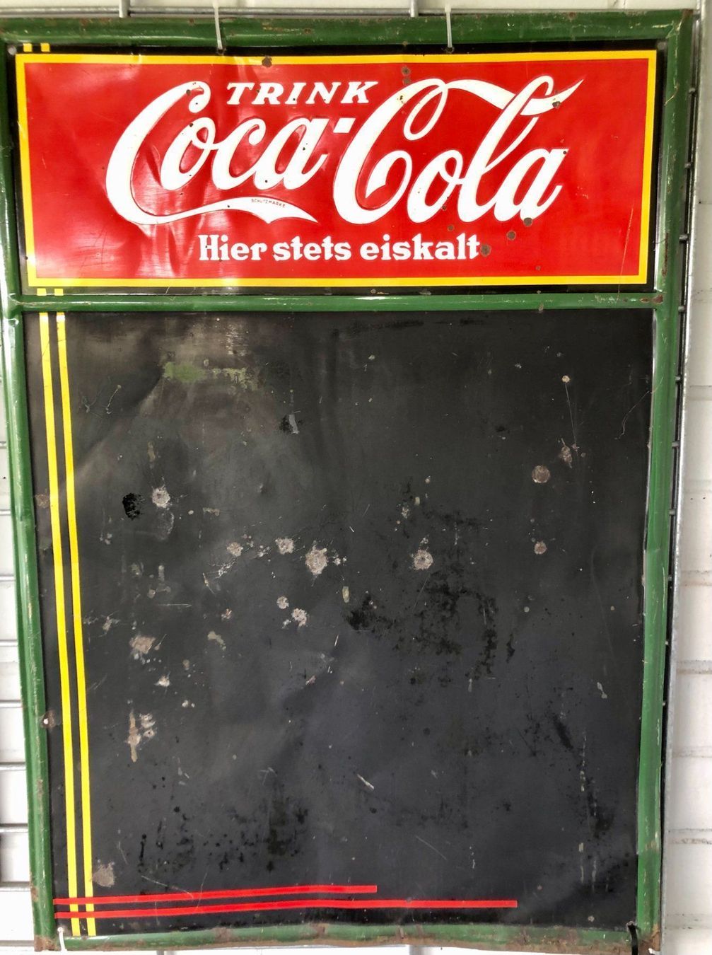 Coca-Cola Insegne: Coca Cola Schild 1930 – Usato da Muttenz venduto da topi68