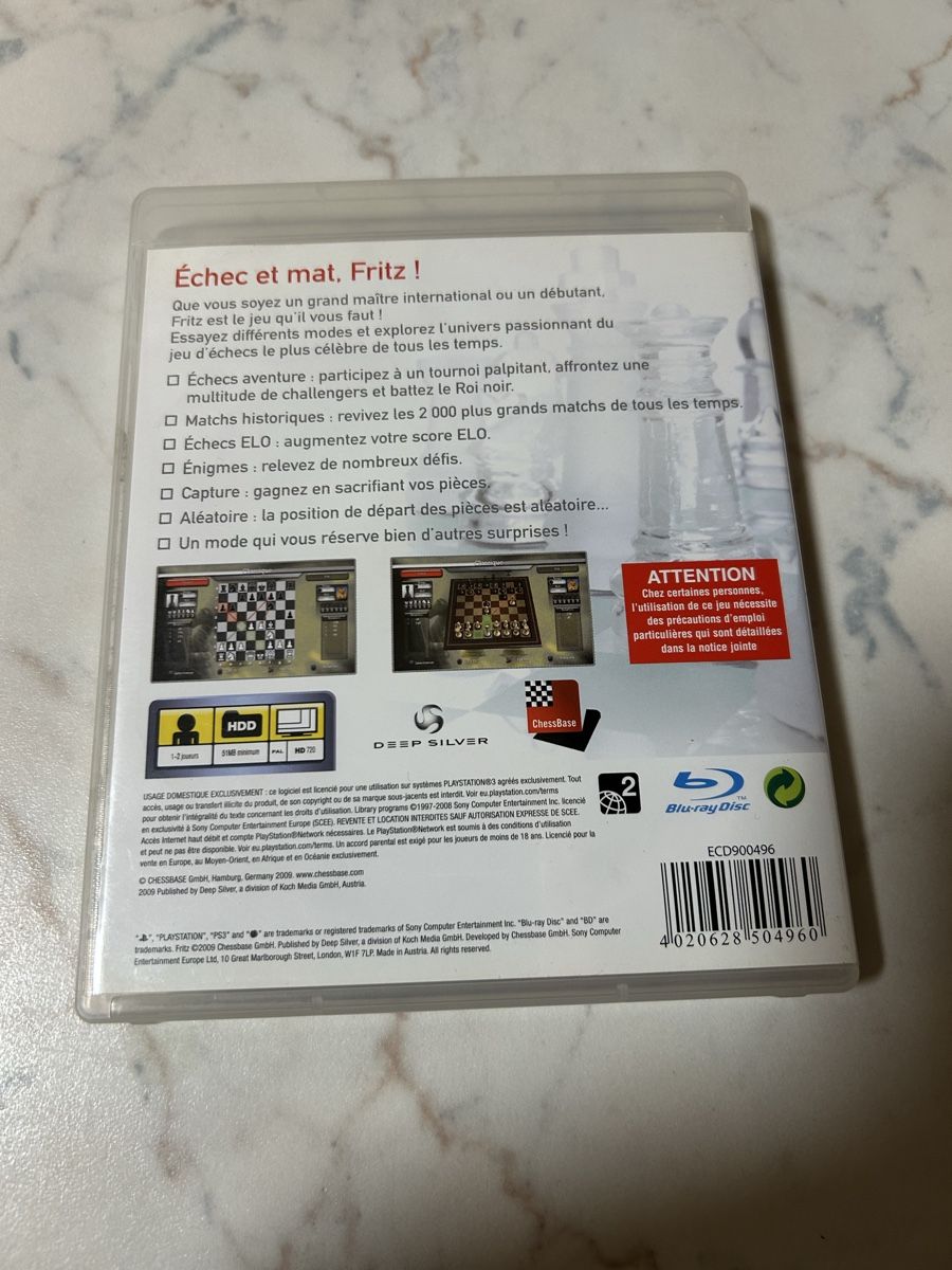 Giochi: Fritz Chess PS3 FRA – Usato da Pully venduto da PongDayOne 1