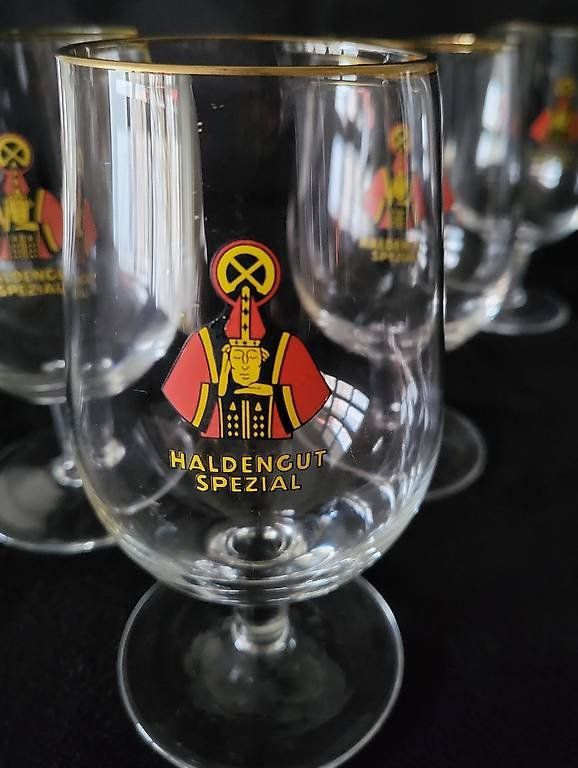 Bicchieri: 4 Vintage Bierkelche mit Goldrand – Usato da Zürich venduto da flachsjan 1