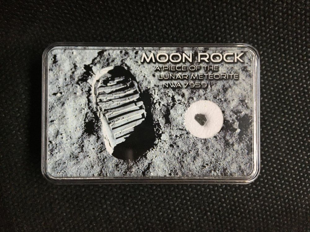 🔥 Lunar Meteorite Moon Rock NWA 7959 9mg 🔥 (Neu und originalverpackt ...