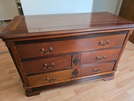 Kommode braun Holz Schubladen gute Zustand