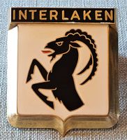 Oldtimer Kühlergrill Plakette Interlaken