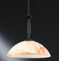 Honsel Pendelleuchte, rostfarbig antik, Ø 40 cm, neu