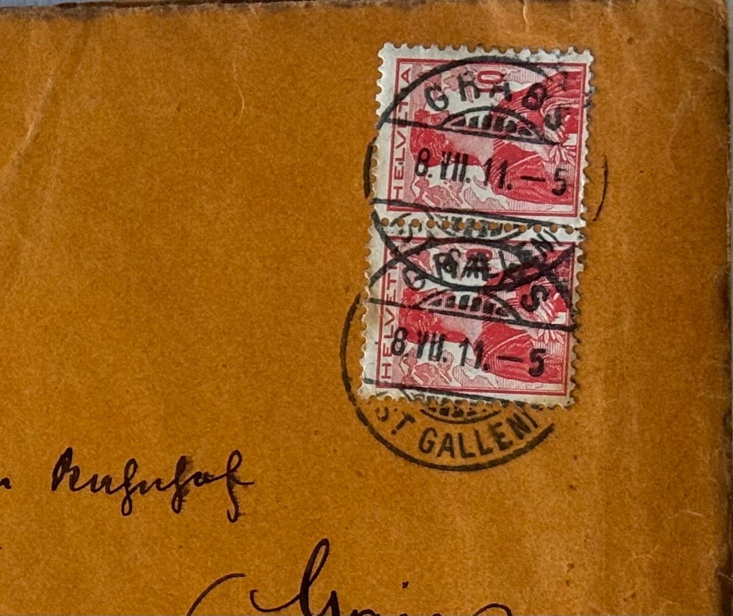 Cartoline postali: R-Brief von 1911 - Grabs - Philatelie – Usato da Frauenfeld venduto da Merk52 1