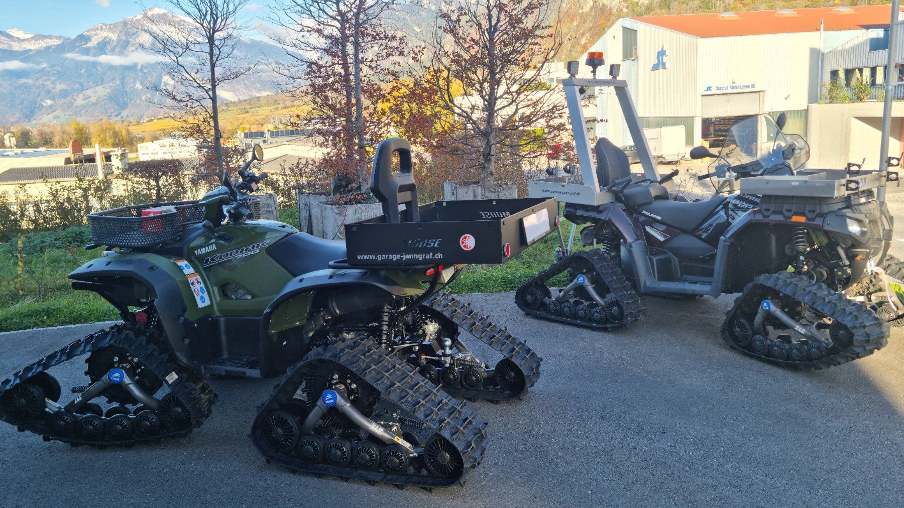 Yamaha ATVs / Quads: Ab MFK mit Raupenkit und Räder – Neu (gemäss Beschreibung) aus Trimmis von 0004 8