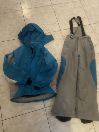 Skianzug: Skijacke & Skihose, Gr. 152blau/grau