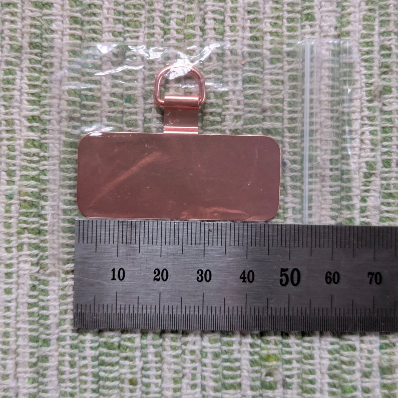 Portachiavi: Plaque métal accessoire smartphone or rose – Nuovo e nell'imballaggio originale da Orsieres venduto da IndianaJones50a 1