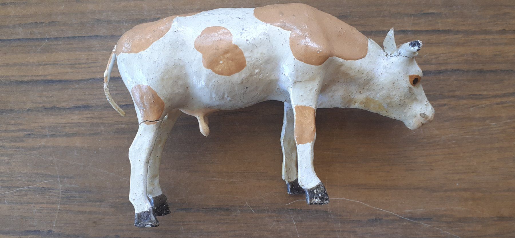 Figuren: Tierfigur Krippenfigur antik - Kuh Nr.1 – Gebraucht aus Mörschwil von wunderkiste44 4