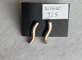 Silber Ohrstecker 925 matt
