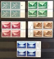 1956 - Pro Patria Wasserläufe Viererblock **