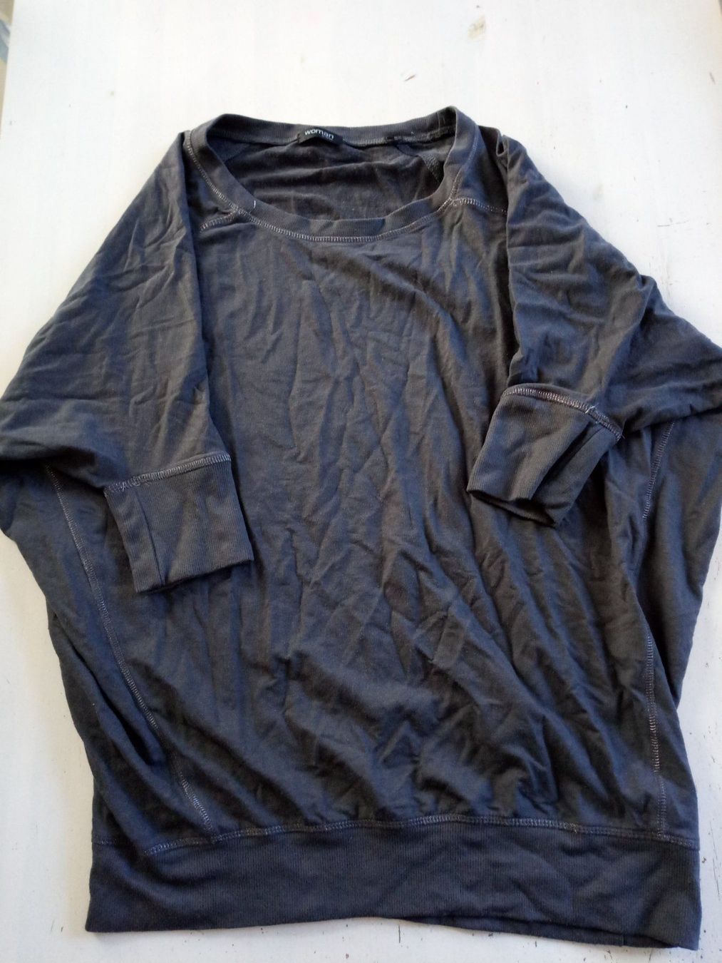 Maglioni & Felpe: Pullover Grösse 36/38 halb kurze Ärmel Blaugrau – Usato da Beckenried venduto da Havacola 2