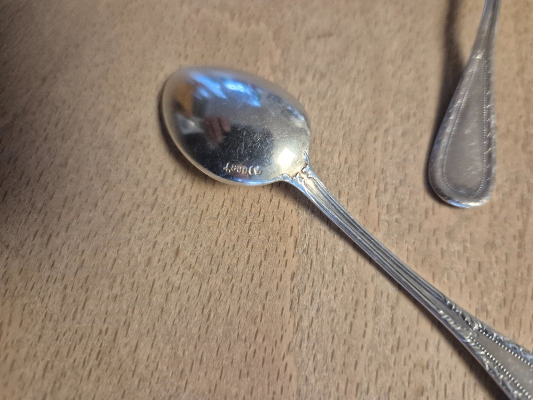 Cucchiai: 9 Moccalöffel Silber 800, 95 gr. – Usato da Schlosswil venduto da donmarcos62 2