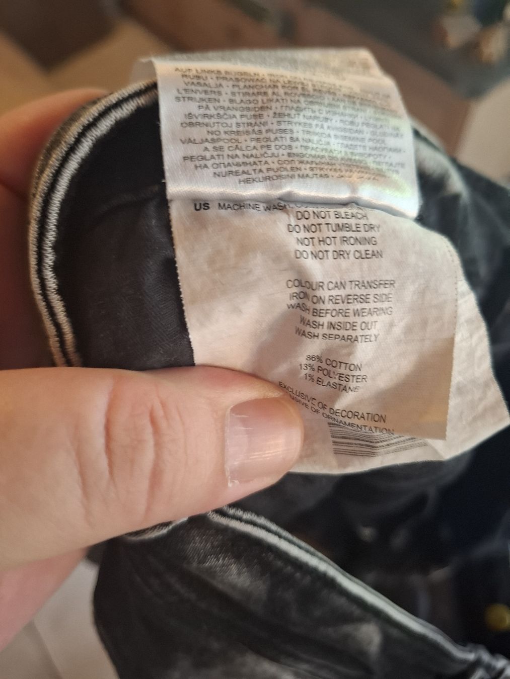 Jeans: Jeanshose W34 L30, Smog, schwarz – Gebraucht aus Urtenen-Schönbühl von nerdgirl 4