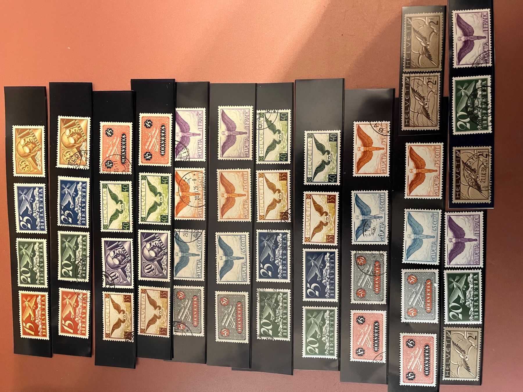 Tutti i francobolli: Briefmarken Flugpostmarken Schweiz Nr. 3 - 15 – Usato da Rebstein venduto da Soapyy13 4