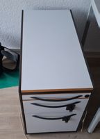 Rollcontainer Büro weiss grau akzeptabler Zustand