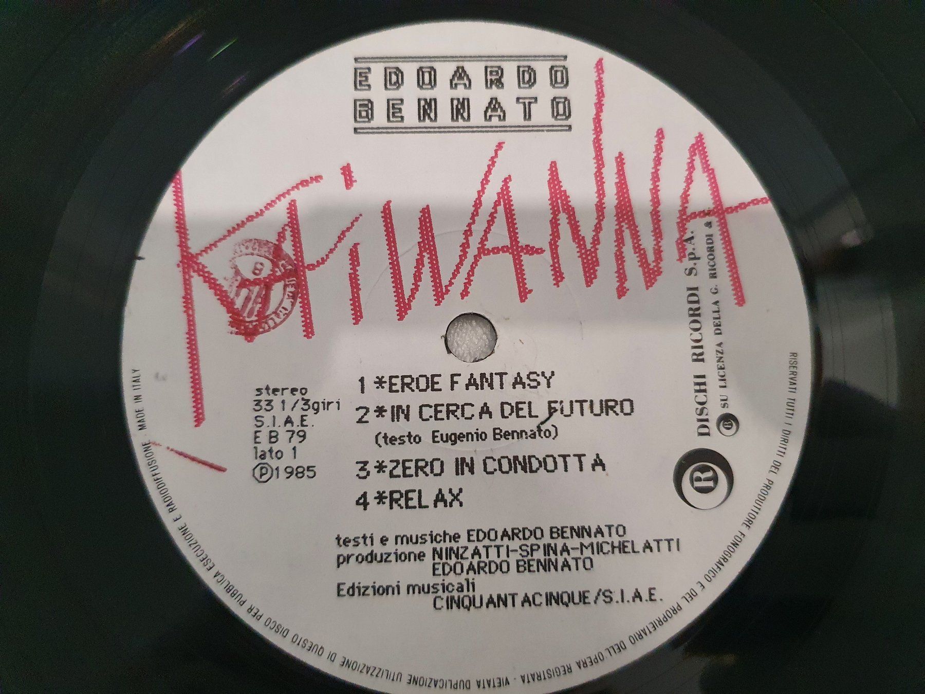 Dischi in vinile: Edoardo Bennato – Kaiwanna – Usato da Uster venduto da Vinyl-Leidenschaft 7