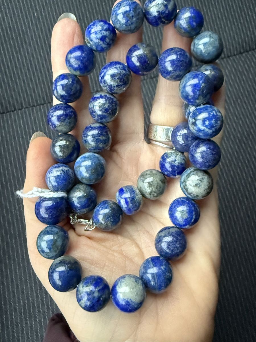 Catenine: Schöne Lapislazuli Kette NEU – Nuovo e nell'imballaggio originale da Basel venduto da Chili007 2