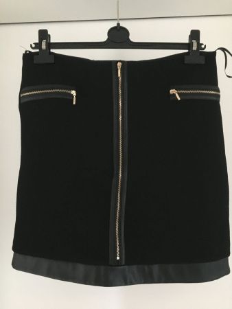 Damen Minirock MORGAN GR.40 Lederimitat Trimmen, TOP Zustand