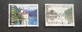CH-Marken 1998 Gemeinschaftsaufgabe Schweiz China gestempelt