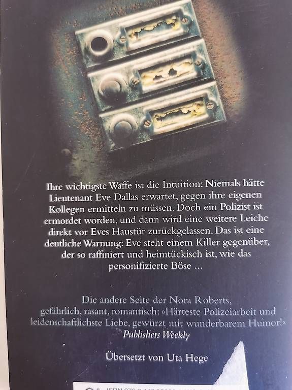 Bücher: J. D. Robb - Nora Roberts – Gebraucht aus bern von jeannie2006 2