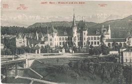 Bern Museum und die Alpen, alt!