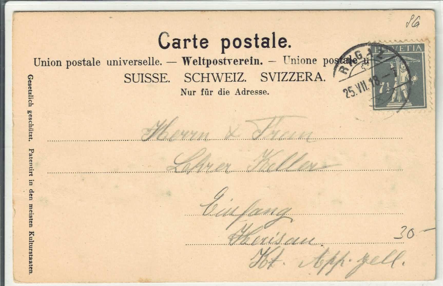 Cartoline postali: Ragaz - Generalansicht - Relief-Karte – Usato da Ettingen venduto da Kartenplanet 1