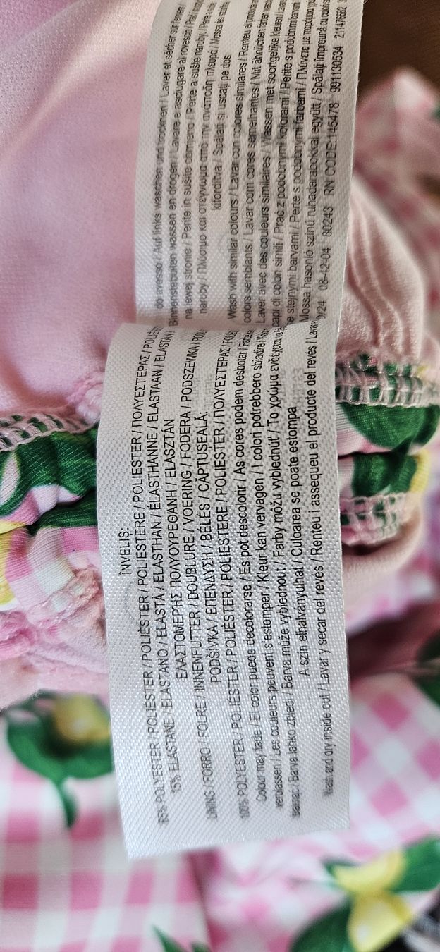 Costumi da bagno & Bikini: Badekleid rosa mit Zitronen, Gr. M – Nuovo (secondo la descrizione) da Rombach venduto da ThriftBetter 5
