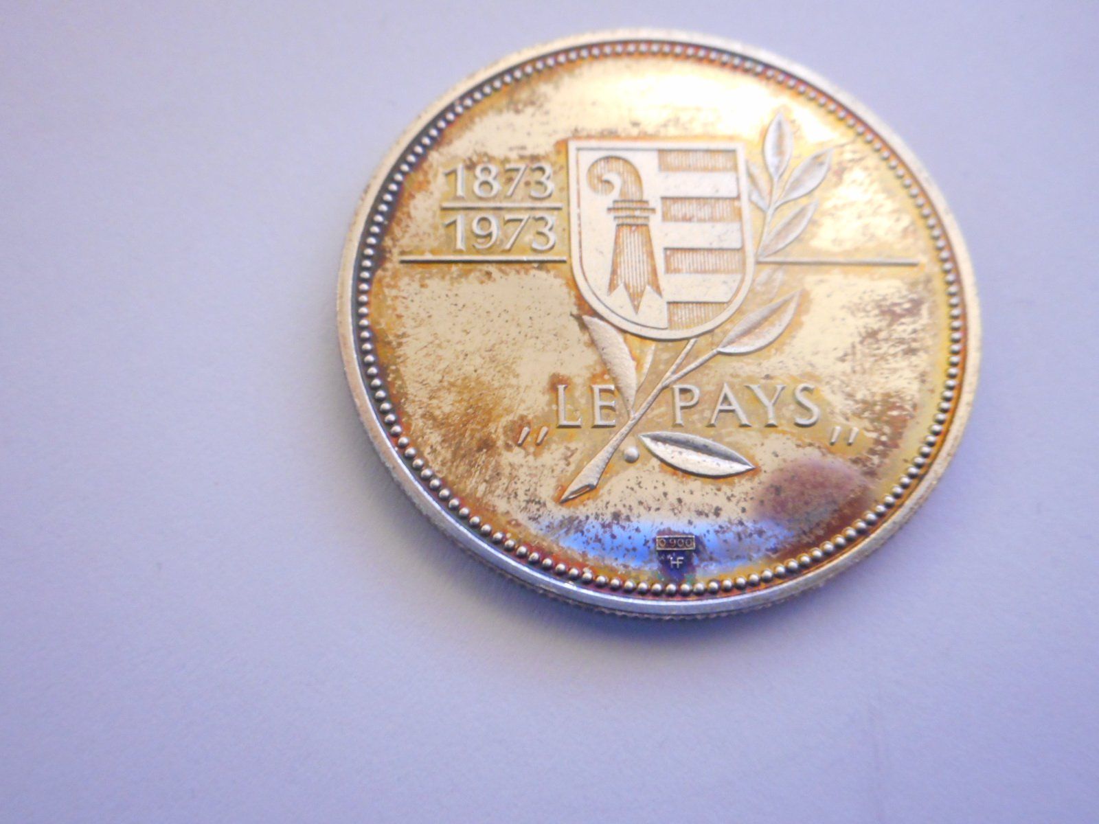 Medaglie: 1973  Ernest Daucourt  silber  Jura 15 gr. – Usato da Kriegstetten venduto da pizlad2010 2