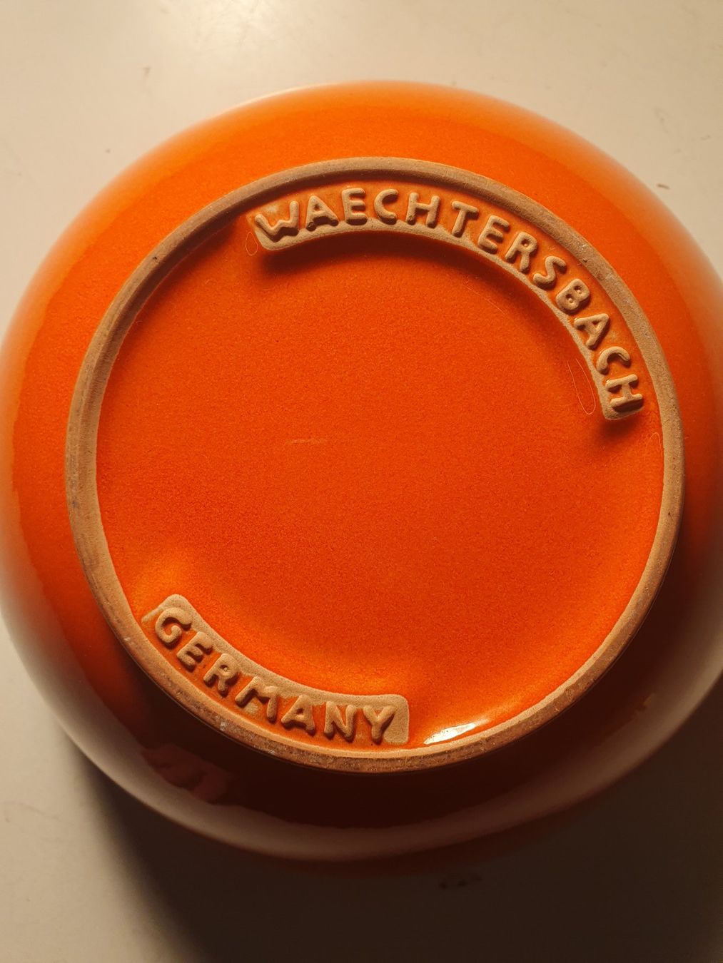 Ciotole: Salatschüssel Waechtersbach orange 23 cm – Usato da Zürich venduto da loosebone 2