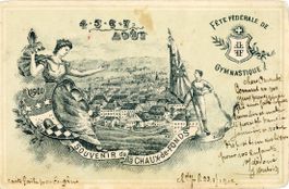 La Chaux-de-Fods  NE -  Fête Fédérale de Gymnastique en 1900