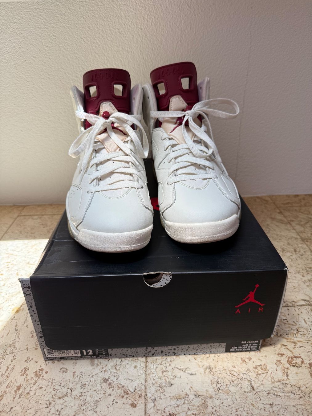 Jordan Scarpe da uomo: Jordan 6 Retro "Maroon" – Usato da Worb venduto da le_castor
