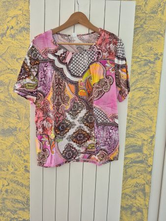 Damen Bluse gemustert Grösse 42, wie NEU