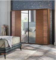 Schlafzimmerset - Kleiderschrank, Schminktisch, Nachttische