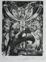 Exlibris Sergej Ivanov - Original Radierung Erotik signiert
