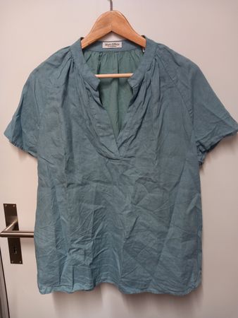 Bluse Marc O'Polo Leinen/Baumwolle Gr.42 petrol