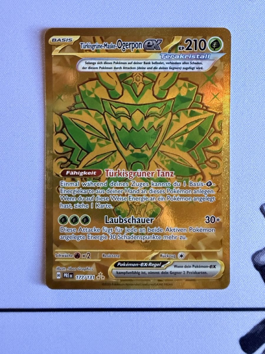 Pokémon Carte collezionabili: Pokémon Ogerpon exTarakristall 177/131 – Nuovo (secondo la descrizione) da Elsau venduto da mintgreen1