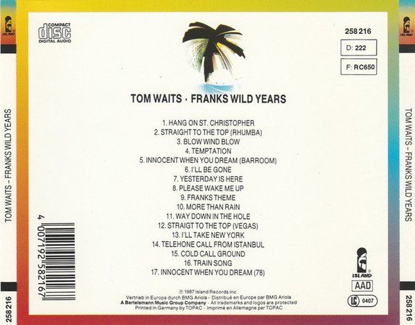 CD: CD Tom Waits - Franks wild years (1987) – Usato da Möriken AG venduto da mineralia 1