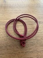 Lederarmband geflochten, rot, 1mal getragen