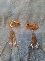 Paire de pinces à cheveux japonaise avec des perles