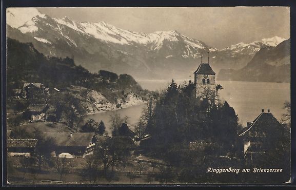 Cartoline postali: Ringgenberg am Brienzersee, Uferpartie – Usato da Berlin venduto da bartko-reher