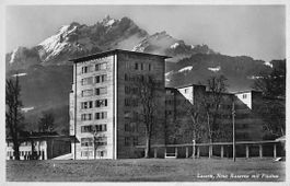 GRUSS aus LUZERN - neue KASERNE 1940