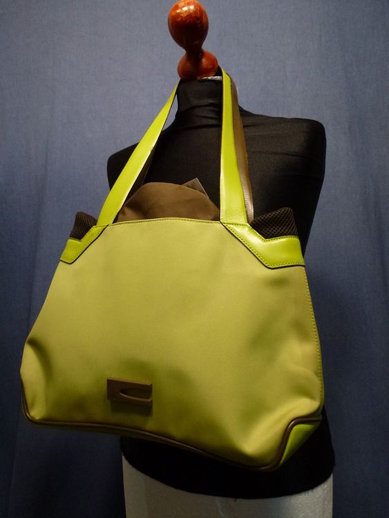 COCCINELLE HANDTASCHE KLEINER SHOPPER GRÜN KIWI NEUWERTIG | Kaufen auf ...