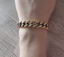 THOT GIOIELLI Armreif, vergoldet, massives Kettendesign