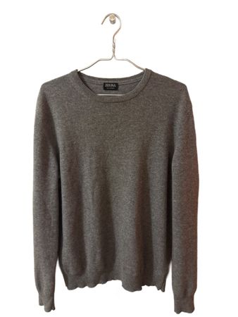 Zegna Kashmir Pullover, Gr. M, grau