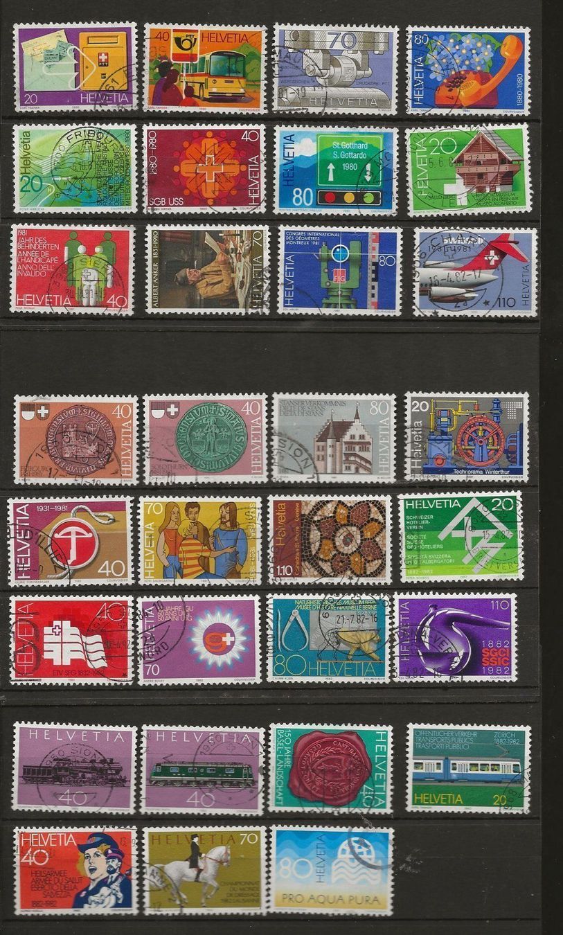 Tutti i francobolli: CH Propagande 1980 82 – Usato da Sion venduto da PierreP01